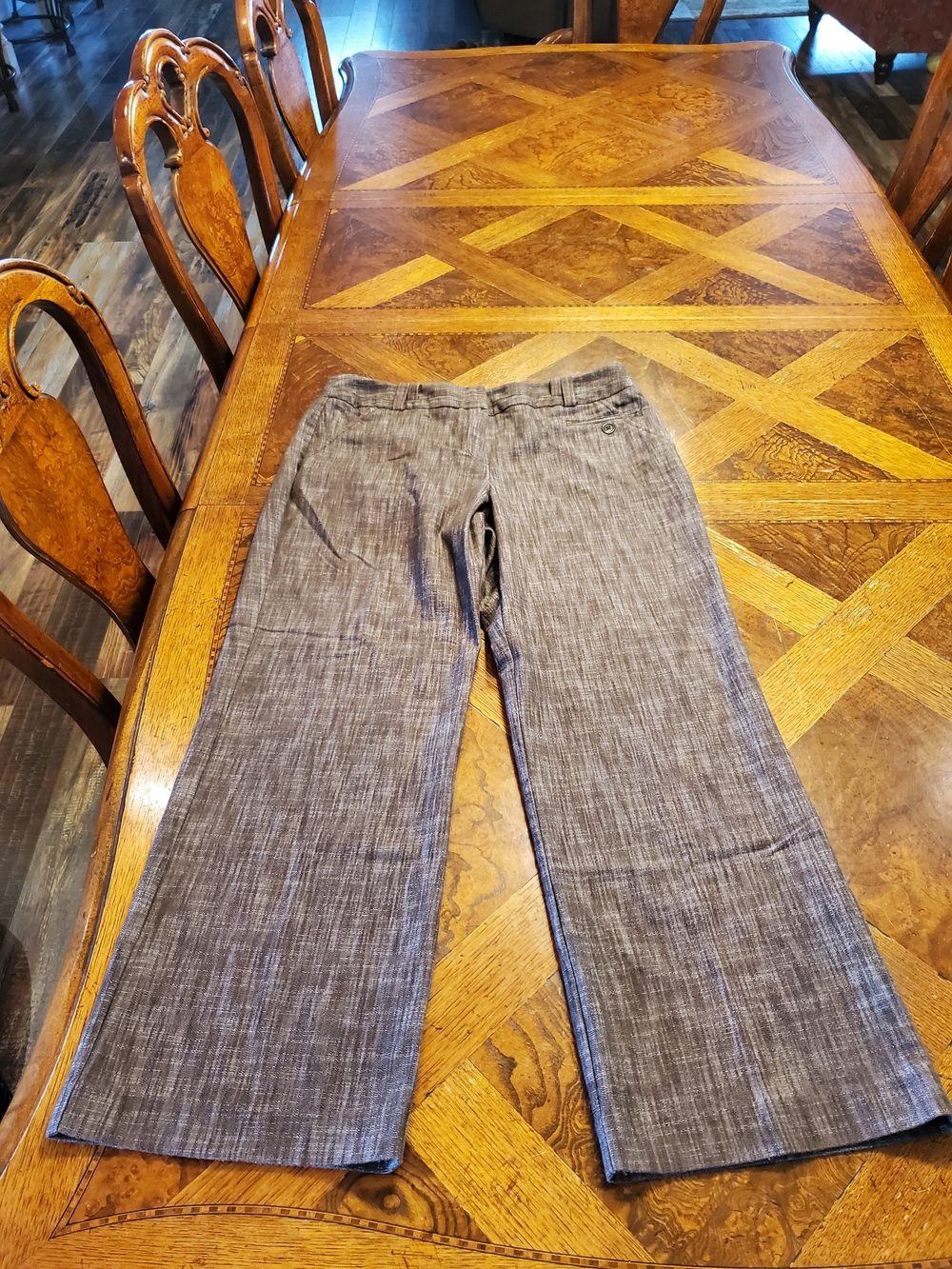 new directions Women's Gray Wide-Leg Trousers